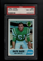 1968 Topps #038 Ralph Baker PSA 8 NM-MT   NEW YORK JETS